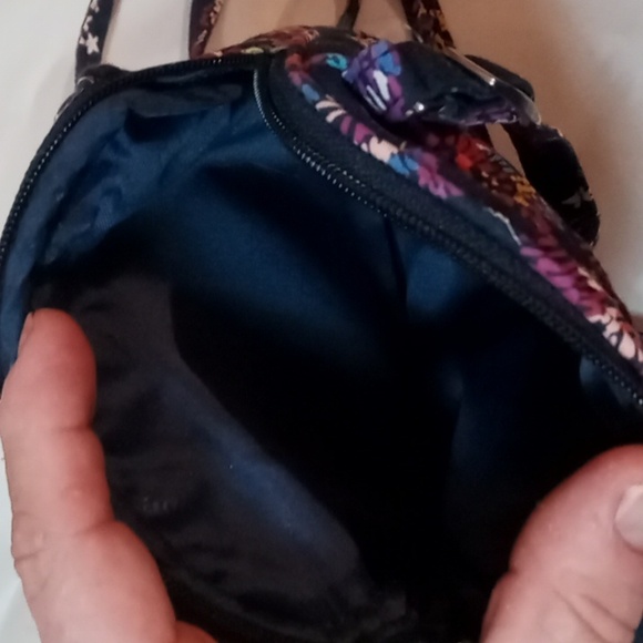 Vera Bradley Midnight Wildflowers Mini Hipster Crossbody Bag - Picture 4 of 4